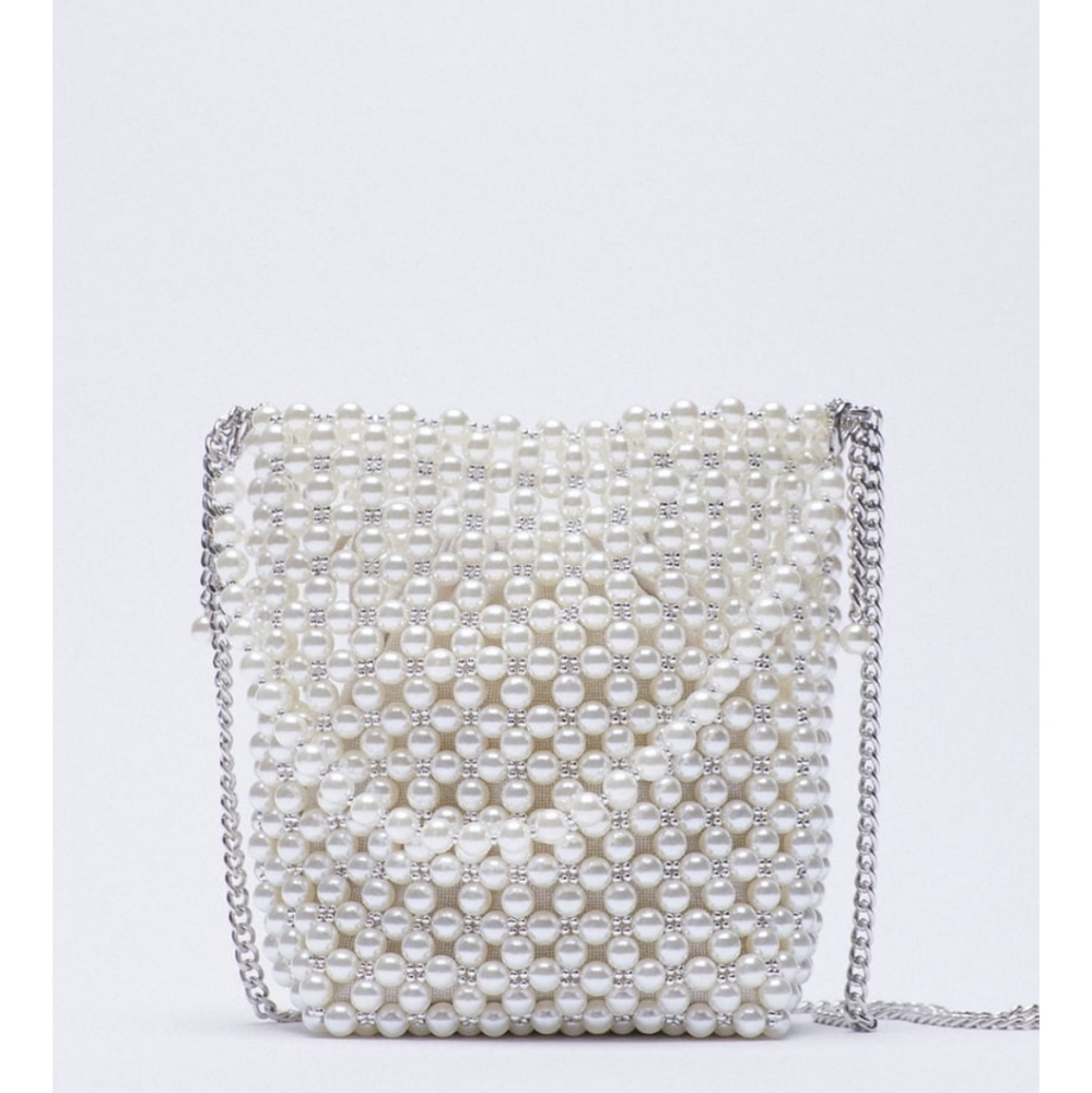 Pearl mini bucket bag